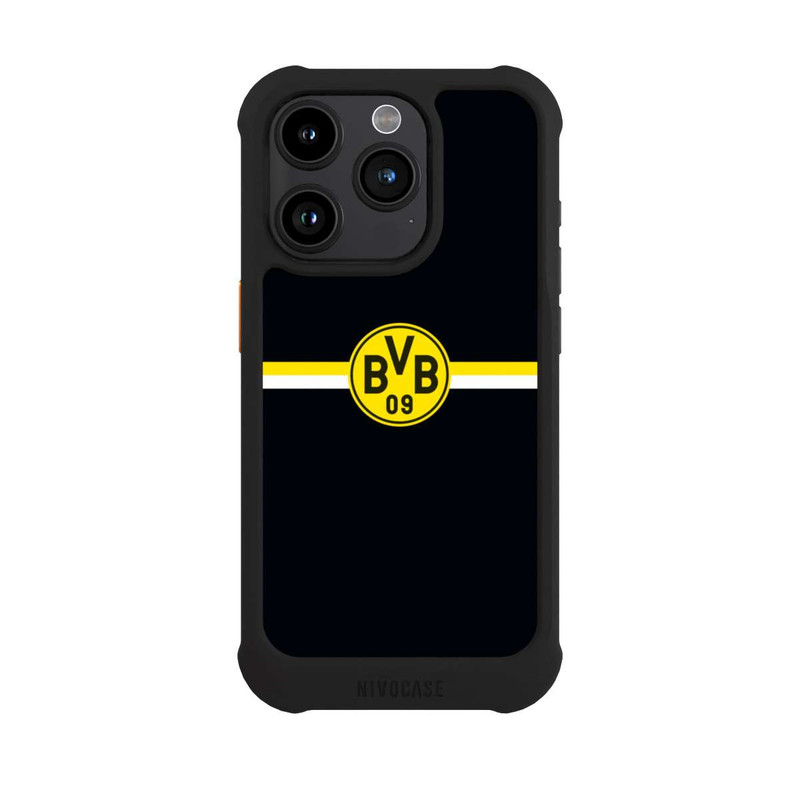 iPhone 15 Pro NIVOmax BVB Logo Stripes