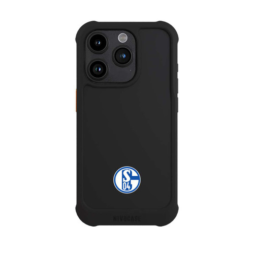 Apple iPhone 15 Pro NIVOmax FC Schalke 04 Logo Klein Transparent