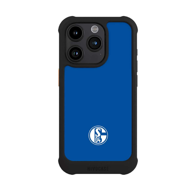iPhone 15 Pro NIVOmax FC Schalke 04 Logo Blau