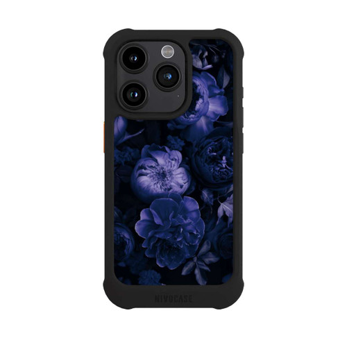 Apple iPhone 15 Pro NIVOmax Victorian Grandeur Large Flowers Purple Mit KI