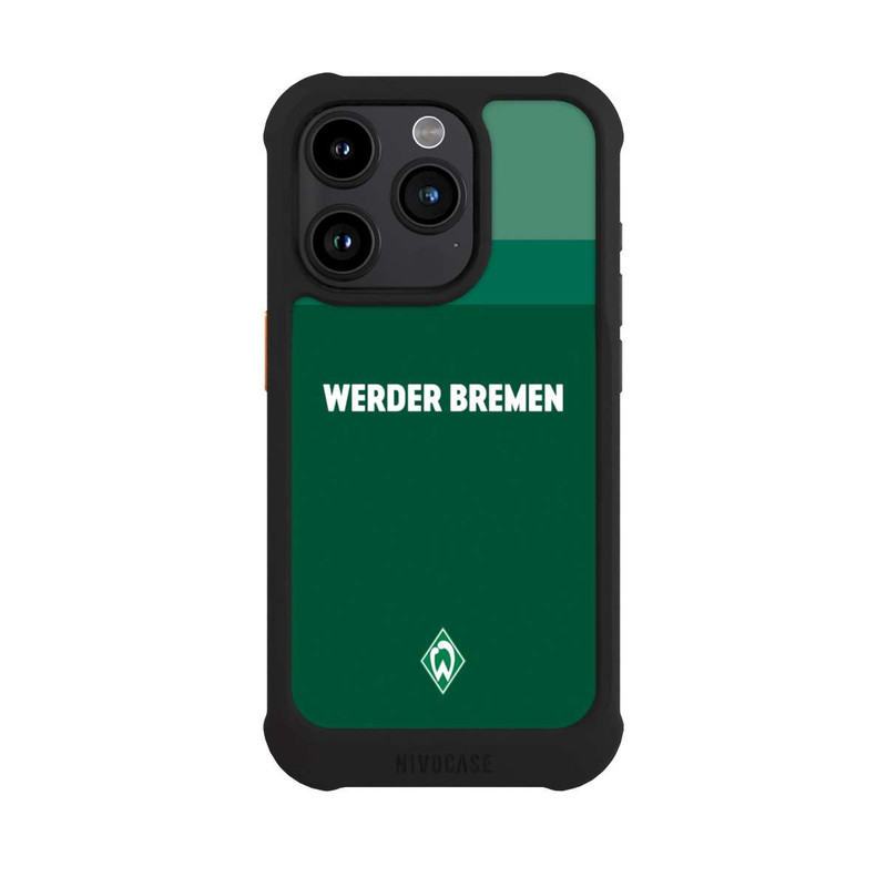 iPhone 15 Pro NIVOmax Werder Bremen Schriftzug Raute