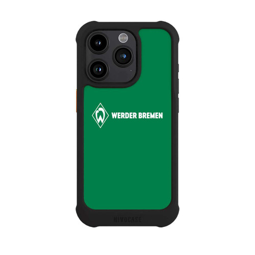 Apple iPhone 15 Pro NIVOmax Werder Bremen Schriftzug Raute Grün