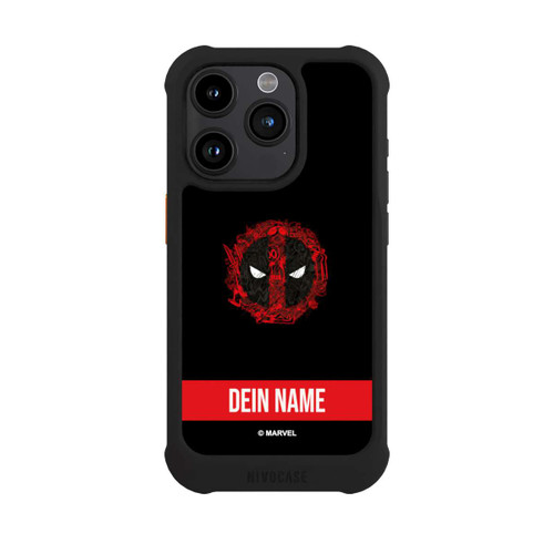 Apple iPhone 15 Pro NIVOmax Deadpool Logo Personalisierbar