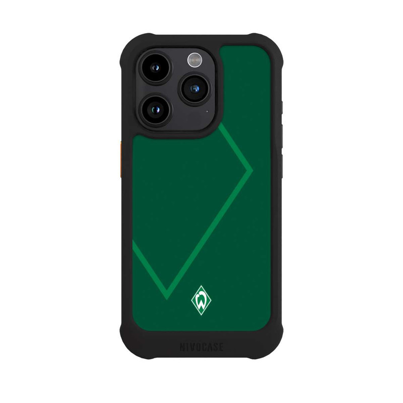 iPhone 15 Pro NIVOmax Werder Grün Rautenelement