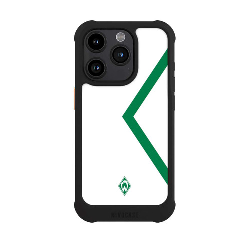 Apple iPhone 15 Pro NIVOmax Werder Bremen Rautenelement Grün