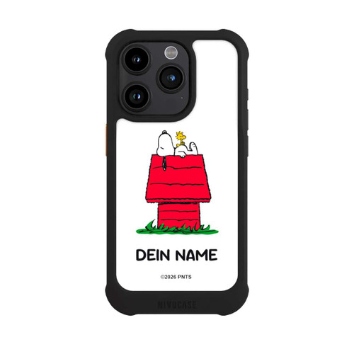 Apple iPhone 15 Pro NIVOmax Snoopy and Woodstock Classic Personalisierbar