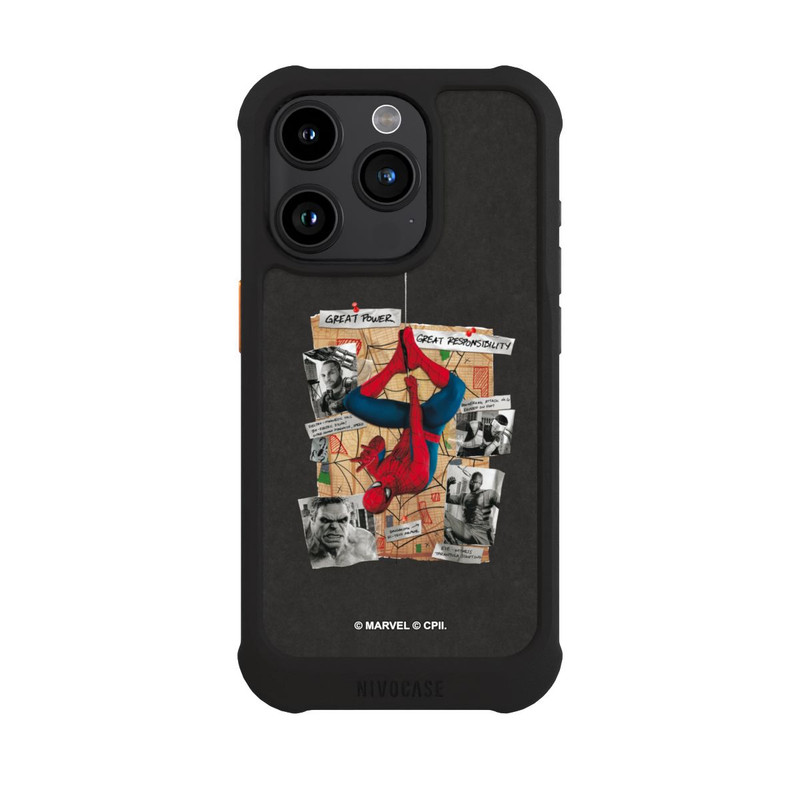 iPhone 15 Pro NIVOmax Spider-Man Tableau d'enquête
