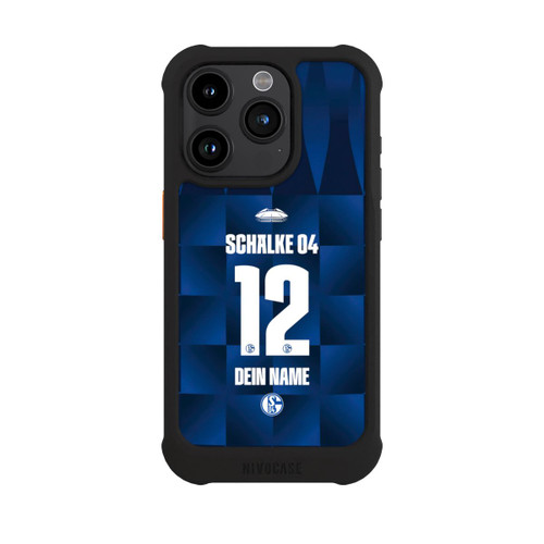 Apple iPhone 15 Pro NIVOmax Schalke 04 Trikot Personalisierbar 26-27
