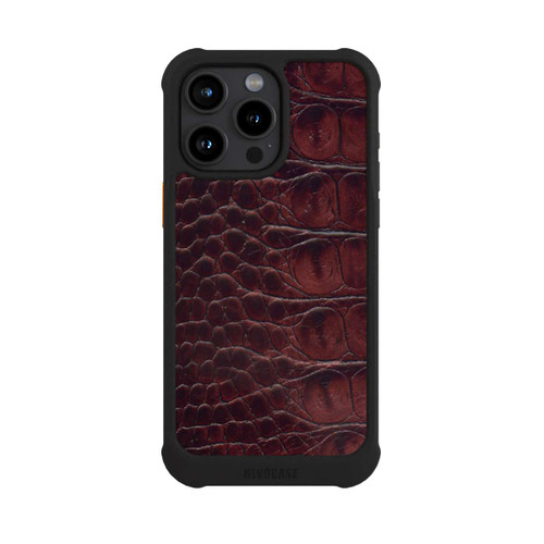 Apple iPhone 15 Pro Max NIVOmax Cuir de Crocodile