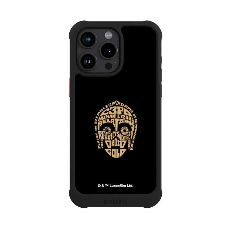 iPhone 15 Pro Max NIVOmax C3PO Typo Grafisch