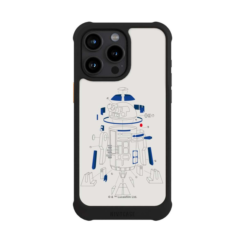 iPhone 15 Pro Max NIVOmax R2D2 Exploded Drawing - StarWars 8
