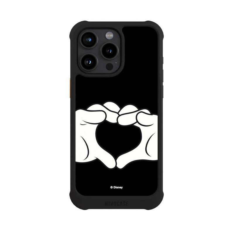 iPhone 15 Pro Max NIVOmax Cœur Mains Mickey et Minnie