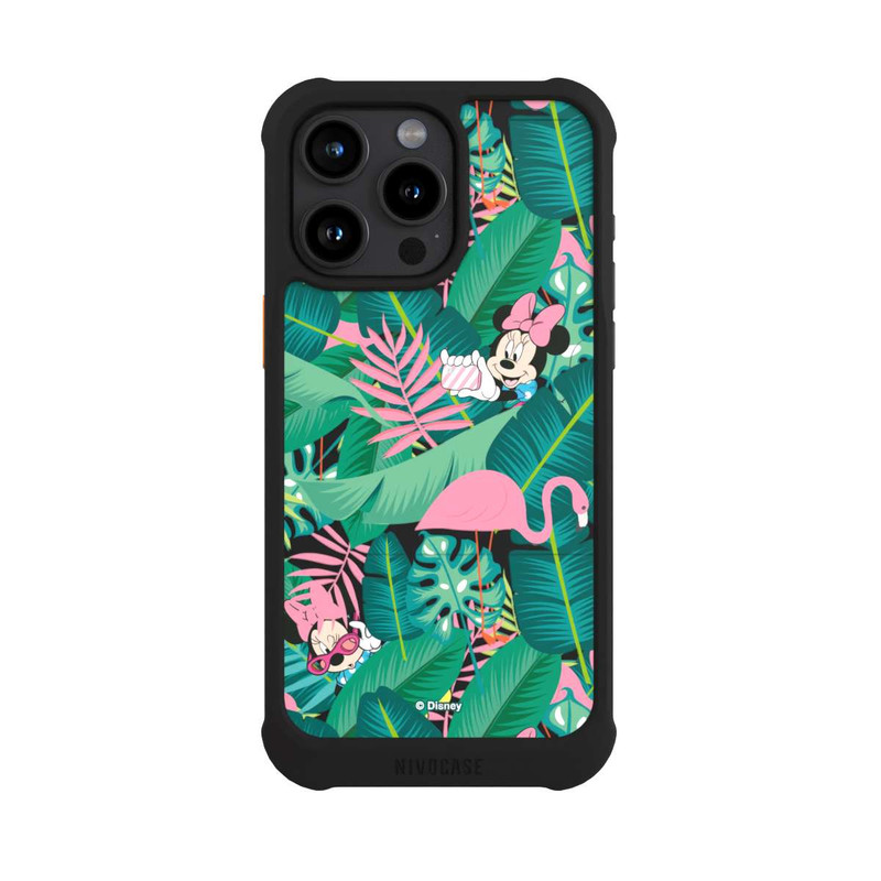 iPhone 15 Pro Max NIVOmax Minnie Summer Palmblätter ohne Hintergrund