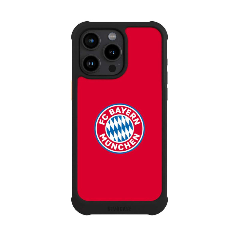 iPhone 15 Pro Max NIVOmax FCB Logo auf Rot