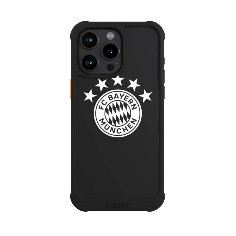 iPhone 15 Pro Max NIVOmax FCB Logo einfarbig mit Sternen - ohne Hintergrund