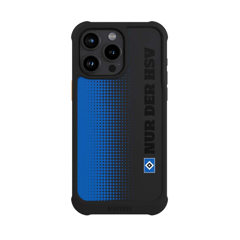 iPhone 15 Pro Max NIVOmax Nur der HSV - Rautenraster Blau - ohne Hintergrund