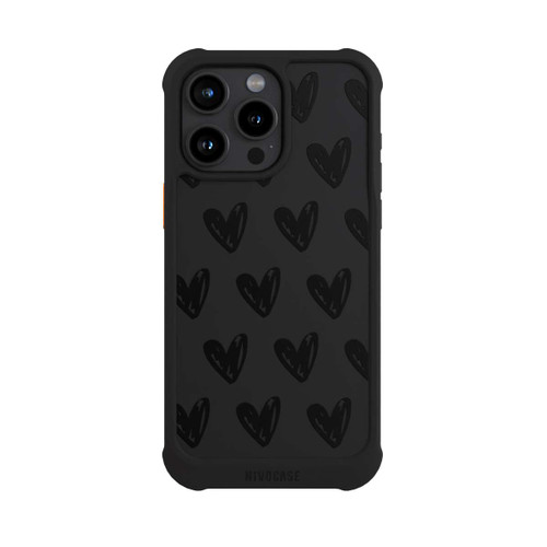 Apple iPhone 15 Pro Max NIVOmax Herzen Schwarz ohne Hintergrund