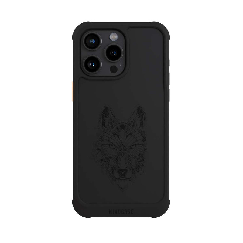 iPhone 15 Pro Max NIVOmax Wolf Mandala ohne Hintergrund