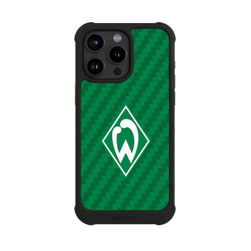 Apple iPhone 15 Pro Max NIVOmax Carbonlook - Werder Bremen