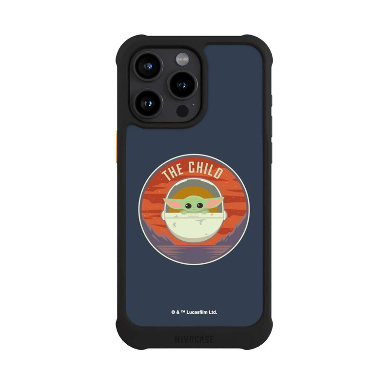 iPhone 15 Pro Max NIVOmax The Child Badge Blue