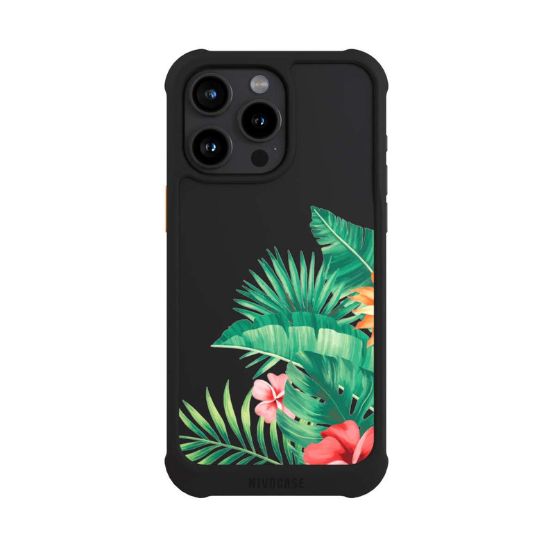 iPhone 15 Pro Max NIVOmax Fleurs tropicales sans fond