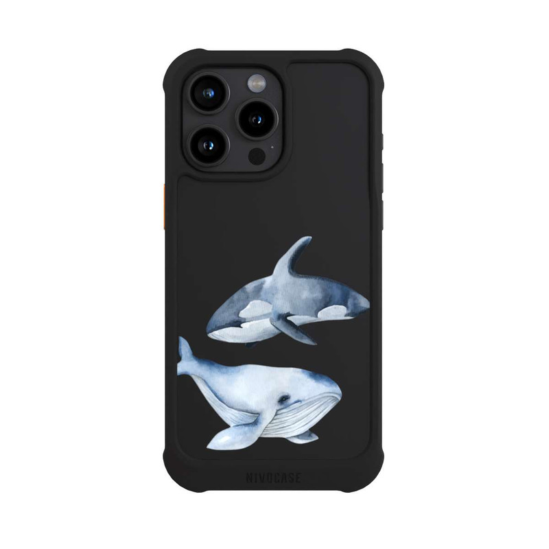 iPhone 15 Pro Max NIVOmax Baleines transparentes