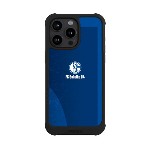 Apple iPhone 15 Pro Max NIVOmax Schalke 04 Blauer Hintergrund Mit Logo