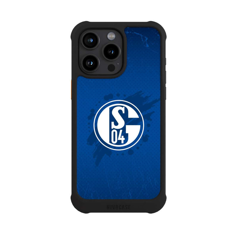 iPhone 15 Pro Max NIVOmax Schalke 04 Farbe Fleck Blau