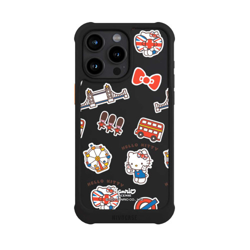 Apple iPhone 15 Pro Max NIVOmax Hello Kitty Londoner Abzeichen Transparent