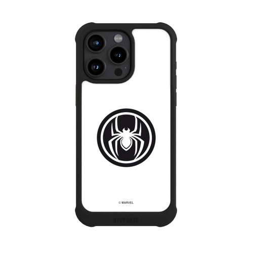 Apple iPhone 15 Pro Max NIVOmax Spider-Man Spider Logo White