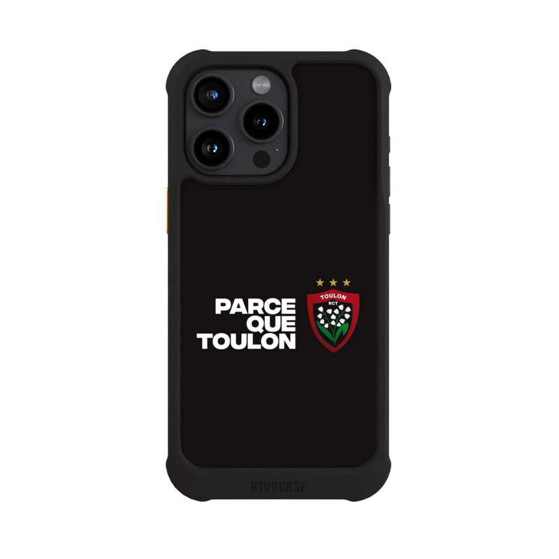 iPhone 15 Pro Max NIVOmax RC Toulonnais PQT Noir