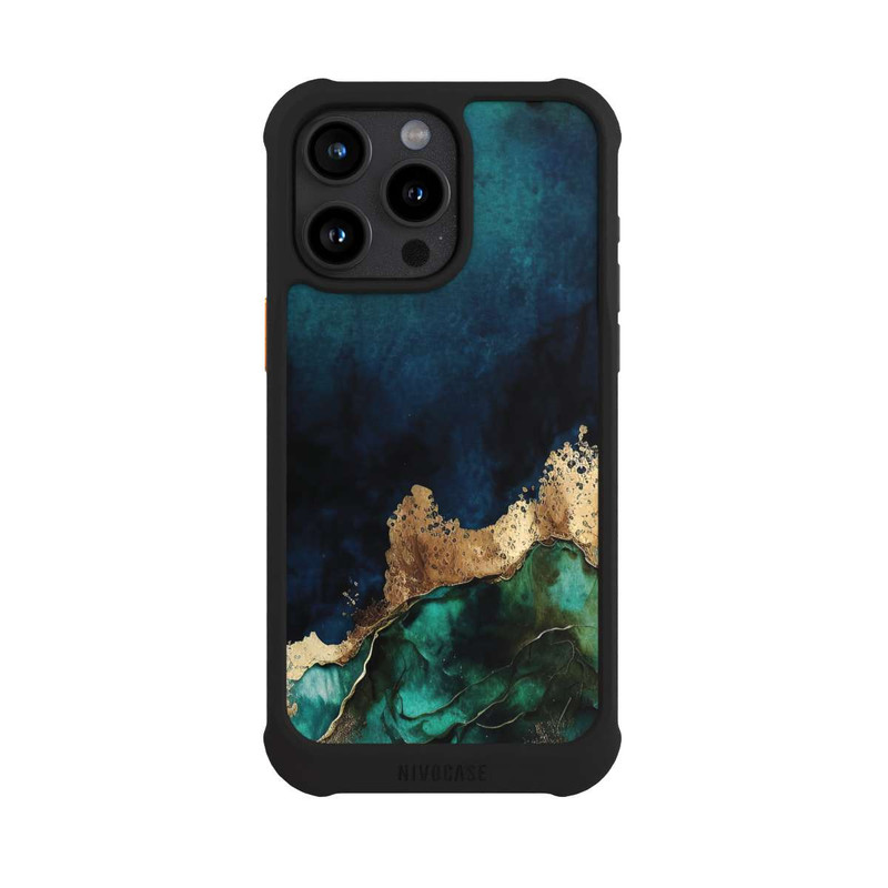 iPhone 15 Pro Max NIVOmax Petrol Blue Gold