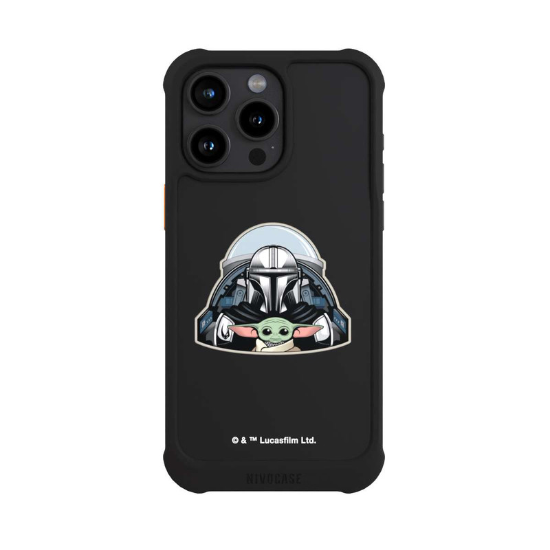 iPhone 15 Pro Max NIVOmax Mando et Grogu Transparent