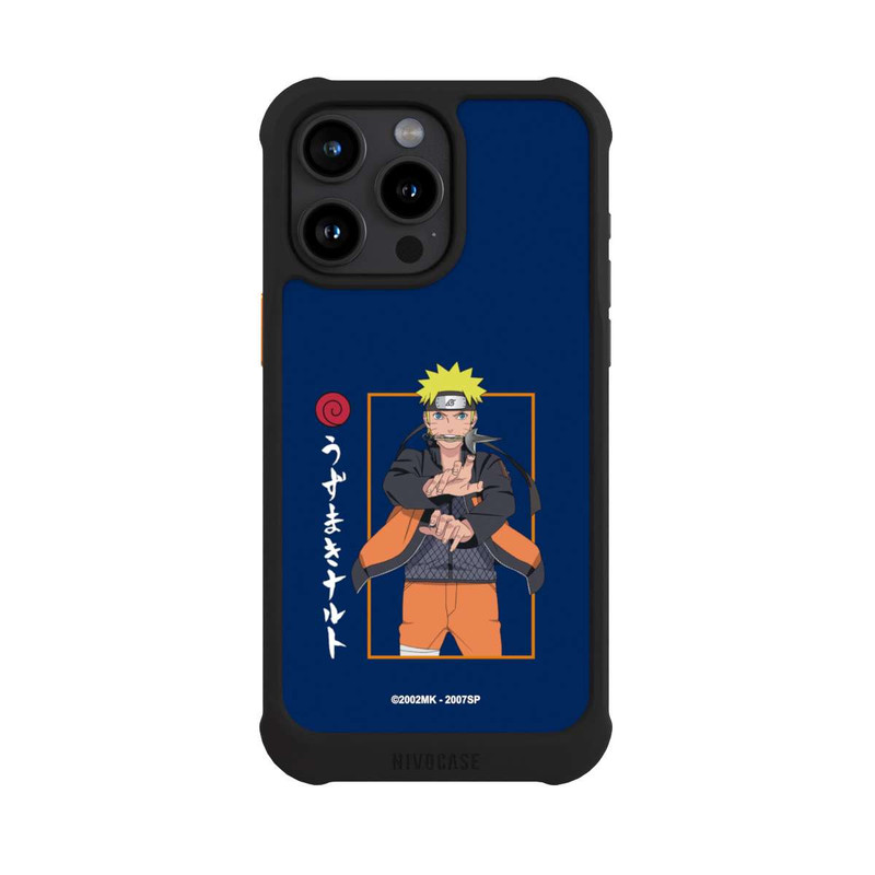 iPhone 15 Pro Max NIVOmax Naruto Position de Combat bleu