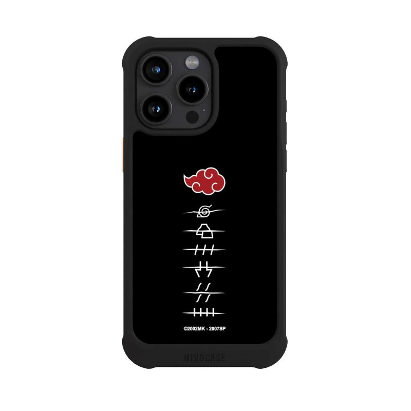 iPhone 15 Pro Max NIVOmax Akatsuki Mitgliedssymbole Schwarz