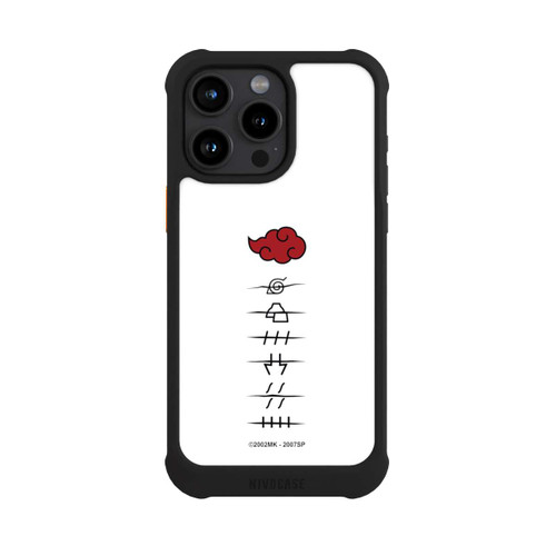 Apple iPhone 15 Pro Max NIVOmax Akatsuki Mitgliedersymbole Weiß