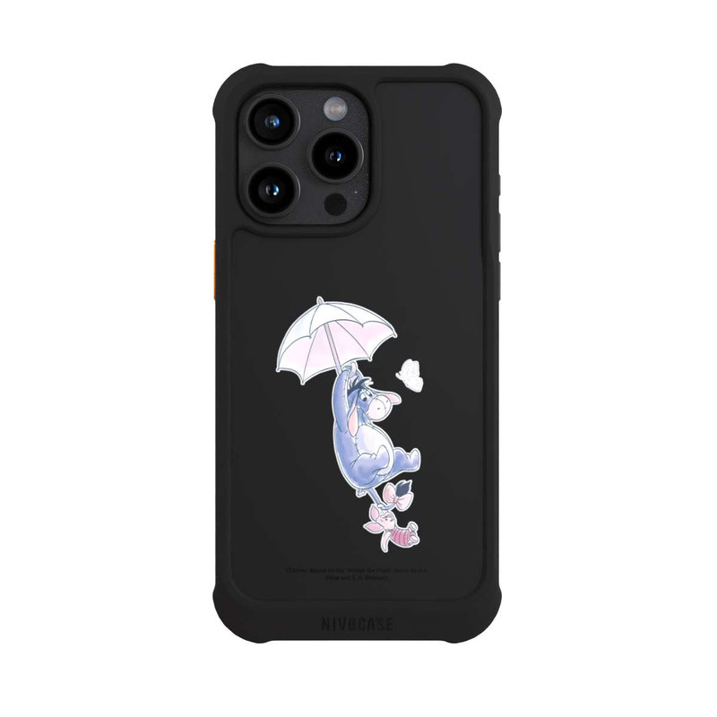 iPhone 15 Pro Max NIVOmax Winnie Pooh Eeyeore Find Happiness Transparent