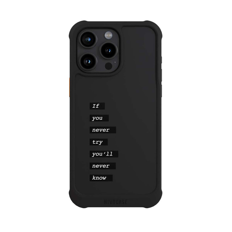 iPhone 15 Pro Max NIVOmax If You Try Black Transparent