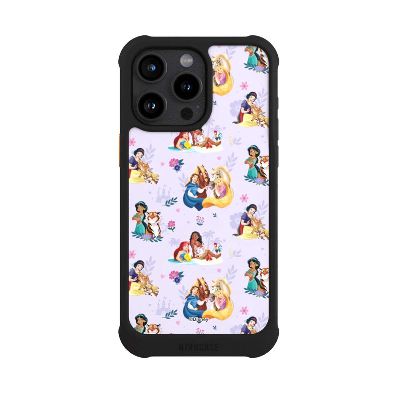 iPhone 15 Pro Max NIVOmax Princess Floral Pattern Purple
