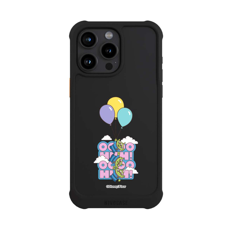 iPhone 15 Pro Max NIVOmax Toy Story Aliens Balloons OOOOHHH Transparent