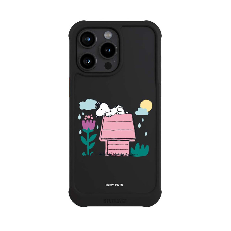 iPhone 15 Pro Max NIVOmax Snoopy Hundehütte Frühling transparent