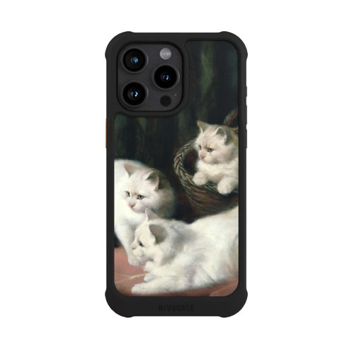 Apple iPhone 15 Pro Max NIVOmax Three White Angora Kittens
