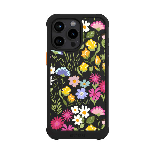 Apple iPhone 15 Pro Max NIVOmax Bunte Sommerblumen Transparent