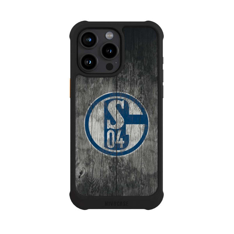 iPhone 15 Pro Max NIVOmax Schalke 04 Holz Look