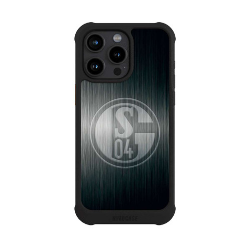 Apple iPhone 15 Pro Max NIVOmax Schalke 04 Metall Look