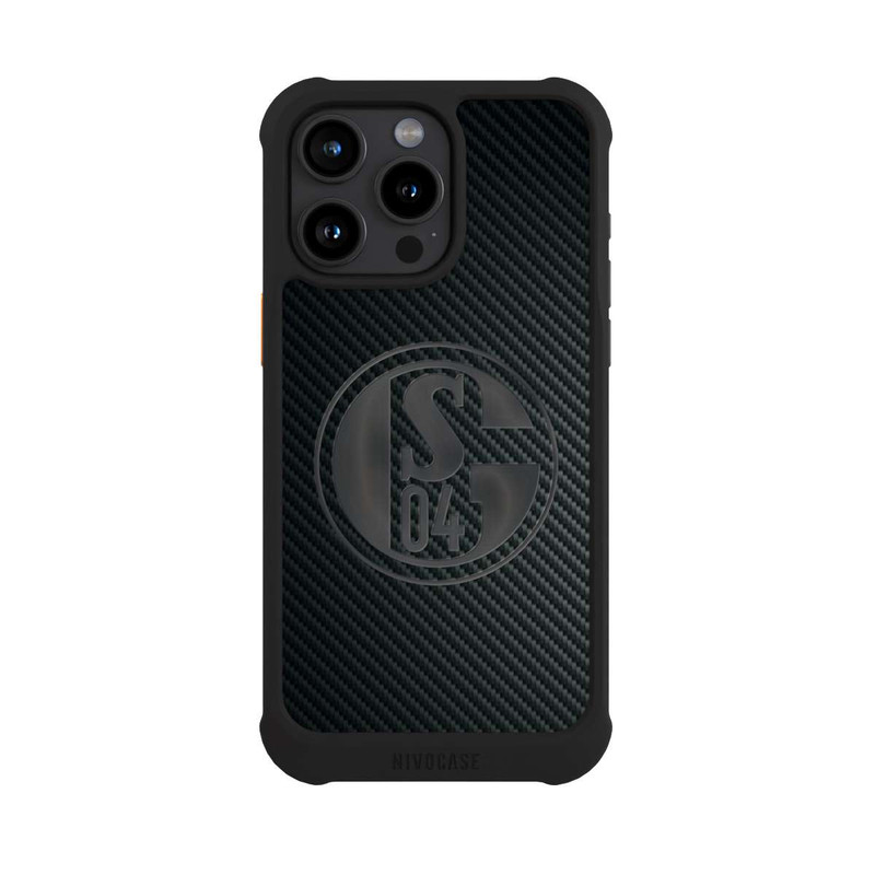 iPhone 15 Pro Max NIVOmax Schalke 04 Carbon Look