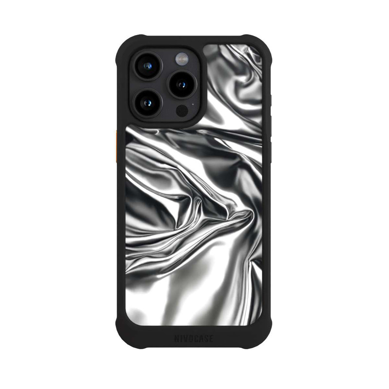 iPhone 15 Pro Max NIVOmax Shiny Chrome Silver