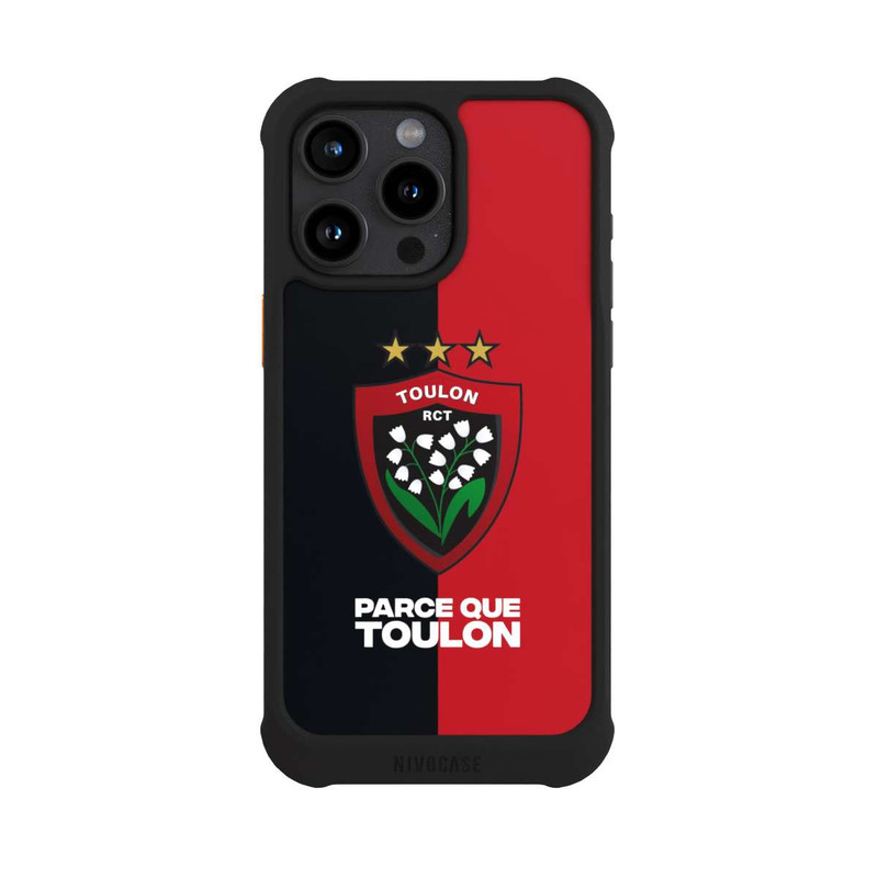 iPhone 15 Pro Max NIVOmax RCT Logo Rouge Noir