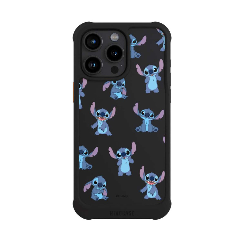 iPhone 15 Pro Max NIVOmax Stitch Faces Pattern Transparent