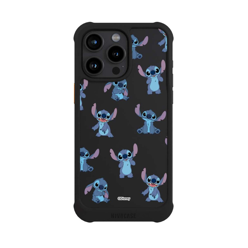 iPhone 15 Pro Max NIVOmax Stitch Faces Pattern Transparent